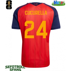 Spanien Marc Cucurella #24 Hemmatröja VM 2026 Kortärmad
